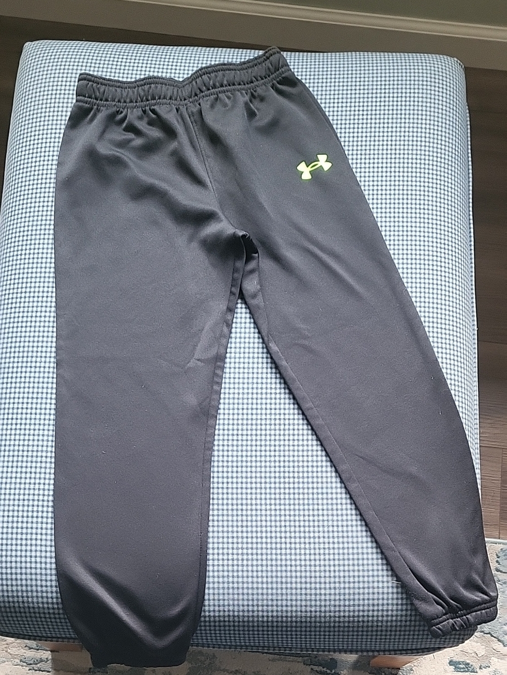 Under Armour Black Joggers with Neon Green Logo